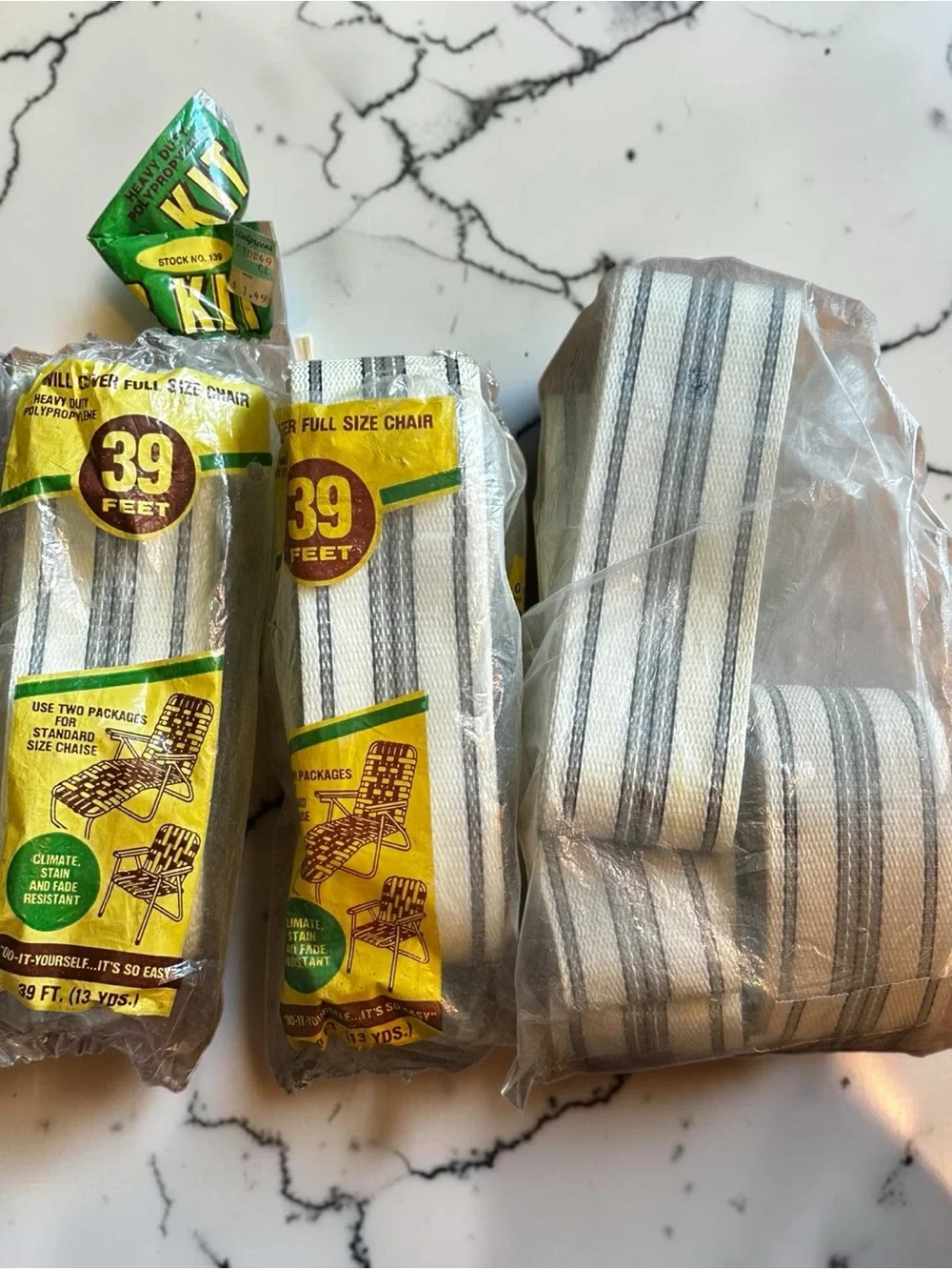 Huge Lot Re-Webbing Kits Vintage NOS Lawn Chair Strap Replacements Various Sets